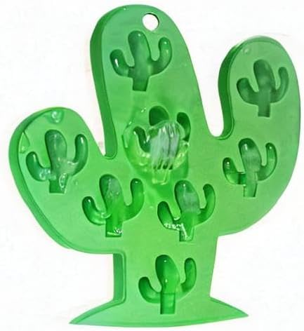 Fewo 2Pcs Mini Cactus Ice Cube Tray, Cacti Silicone Molds Set for Chocolate Candy Cake Cupcake Soap Baking Jello Cookie Wax Crayon...