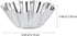 12 Pcs Stainless Steel Tart Pans - Non-Stick Flower Cookie Cutters Mold for Baking - Flower and Round Muffin Cups - Cupcake Mold for Kitchen...