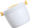 Rice Cooker Non- Stick Cooking Pot Microwave Rice Pot Spaghetti Microwave Cooker Kitchen Microwave Steamer Microwave Rice Cooking Soup Bowl Mug Of...
