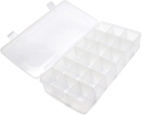 Yinpecly Component Storage Box 230x120x40mm Adjustable Divider Grids Removable Compartment PP Organizer for Jewelry Beads Earring Container Tool F...
