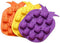 Pineapple Candy Chocolate Making Molds, Set of 3 in Yellow, Orange and Purple...