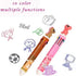 Shuttle Pens, 4Pcs 10 in 1 Multicolor Ballpoint Gel Pens with Animal Heads, 0.5mm Liquid Ink Pens, Ergonomic Grip, Gift for Office School Supplies...