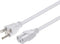 Monoprice Heavy Duty Power Cord - NEMA 5-15P to IEC 60320 C15, 14AWG, 15A/1875W, 125V, SJT, 8ft, White...
