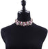 Retro Chunky Rhinestone Necklace Crystal Bib Necklace for Women Costume Jewelry for Bride Wedding Gemstone Choker Necklace...