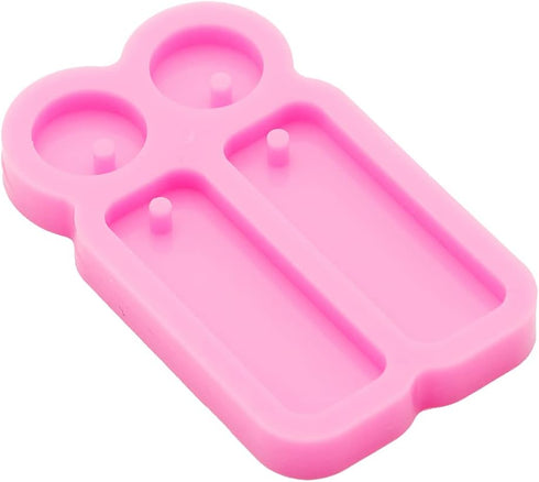 Shiny Glossy Round & Rectangle Earrings Mold Resin Silicone Molds for DIY Women Fashion Jewelry Resin Casting Molds Epoxy Resin Handmade Jewellery...
