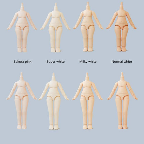 YMY OB11 Doll Body Normal Size GSC BJD Doll Body Joint Movable Doll Model Action Figure ?Milky White-9.6cm?...