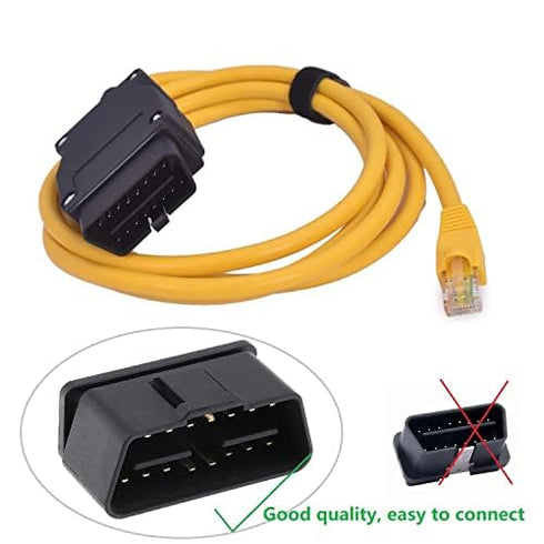 AntiBreak ethernet enet to obd2 E-sys Cable Tools E-SYS rj45 enet to OBD2 f Series 2M Compatible enet...