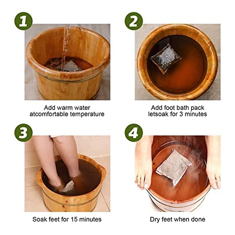 20 Pcs Herbal Detox&Shaping Cleansing Foot Soak Beads, Medicine Foot Bath Bag, Natural Herbal Foot Massage Beads, Herbal Foot Massage Beads (black...