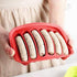 Non-Stick Silicone Sausage Mold for Homemade DIY Hot Dogs,Hot Dog Steamer,BPA Free, Hot Dog Mold for Oven and Microwave (Red, 6-Cavity) for Ice Cu...