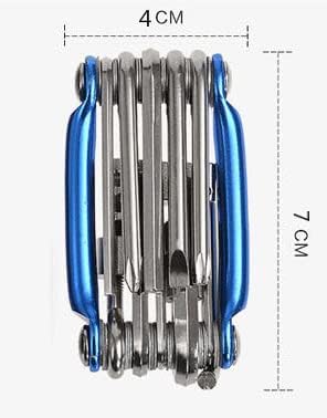 Bike Multitool 11-in-1 Bike Mechanic Repair bike Tool Kit Handheld Folding Cycling Emergency Repair Tools Set for Travel Emergency Maintenance Fix...