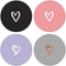 4 Pack Phone Grip,Cell Phone Holder for Smartphone,Finger Expanding Kickstand Stand - White Rose Gold Heart Purple Black Pink...