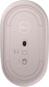 Dell Mobile Wireless Mouse - MS3320W, Wireless - 2.4 GHz, Bluetooth 5.0, Optical LED, Mechanical Scroll, 1600 DPI, 3-Buttons - Ash Pink...