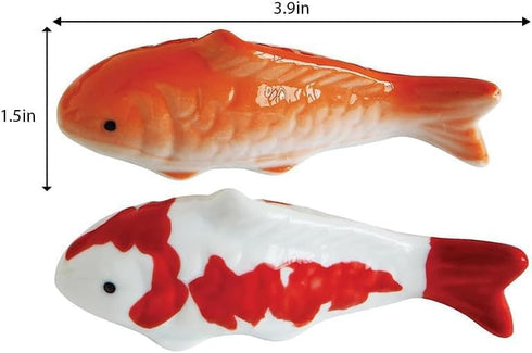 2Pack Ceramic Floating Fish, Aquarium Goldfish Koi Fish Floatable Fish, Realistic Fish, Fish Tank Decor, for Garden, Pond...