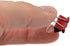 JAM PAPER Colorful Binder Clips - Extra Small - 3/5 Inch (15 mm) - Red Binderclips - 30/Pack...