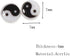 200pcs 7mm Yin Yang Tai Chi Acrylic Beads for Jewelry Making, Spacer Beads for DIY Bracelet Craft Making Supplies (7mm)...