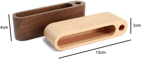 1 Piece Business Card Case Holder Business Card Holder Wooden Business Card Organizer Wooden Cards Display Stand Desk Business Card Stand with Sin...