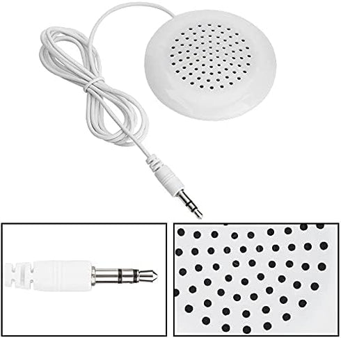 KUJOBUY Pillow Speaker 3.5mm Mini Pillow Speaker Under Pillow Speaker for iPod MP3 Phone Portable CD Podcast Radio Talk Sleep or Hypnosis Speaker....