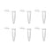 500PCS 1.5ml Microcentrifuge Tube with Snap Plastic Test Tube Frosted Surface Clear Scale Microtube for Laboratory...