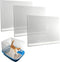 3 Pack Large Size Cat Litter Box Pee Shields, Easy Cleaning Frosted High Side Litter Box Splash Guard Cat Pee Shields for Open Top Litter Pan...