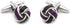 Black Purple Twist Knot Cufflinks for Men French Tuxedo Shirt In Gift Box Metal Wedding Business Shirt Cufflinks Anniversary Present...