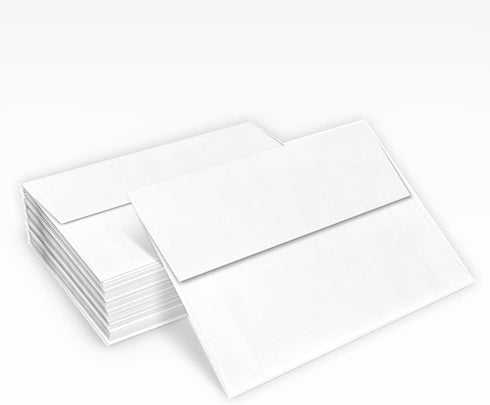 LUXPaper A2 Invitation Envelopes | Peel & Press | 4 3/8" x 5 3/4" | White Linen | 80lb. Text | 50 Qty...