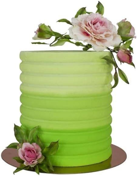 PME Tall Patterned Edge Side Scraper for Cake Decorating - Scallop (PS64)...