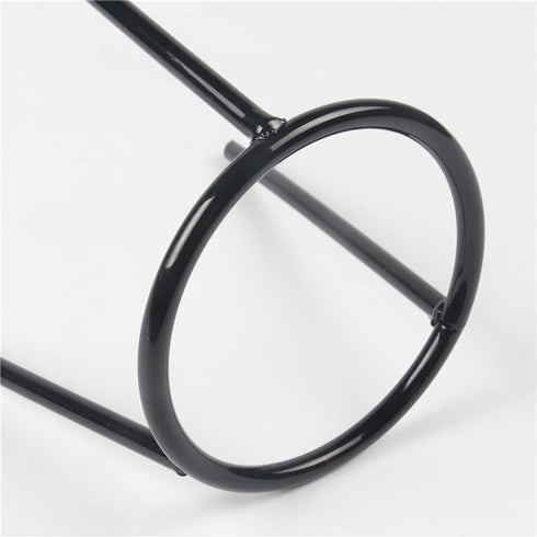 1 Pack Lab Tripod Stand Solid Iron Lamp Support Stand for Laboratory School Classroom, Black...