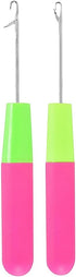 2Pcs Latch Hook Tool,Latch Hook Crochet Needle,Big Crochet Needle 5.0mm(0.2inch),Small Crochet Needle3.8 mm(0.15inch)...