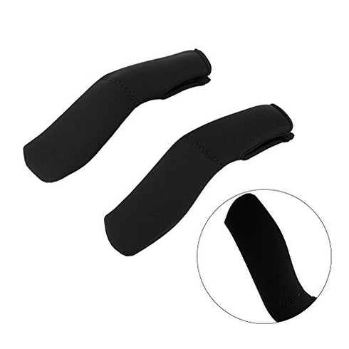 2Pcs/Pair Baby Stroller Armrest Cover, Removable Zipper Crossbar Elastic Protector Sleeve for Pushchair Pram, Black...
