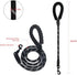 Beastron 5FT Heavy Duty Dog Leash with Comfortable Padded Handle and Highly Reflective Threads for Medium and Large Dog’s, Black...
