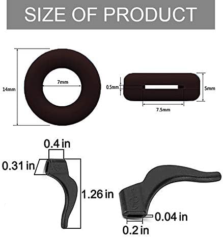 Anti-Slip Eyeglass Ear Grips Hook, 10 Pairs Ear Hooks for Glasses...