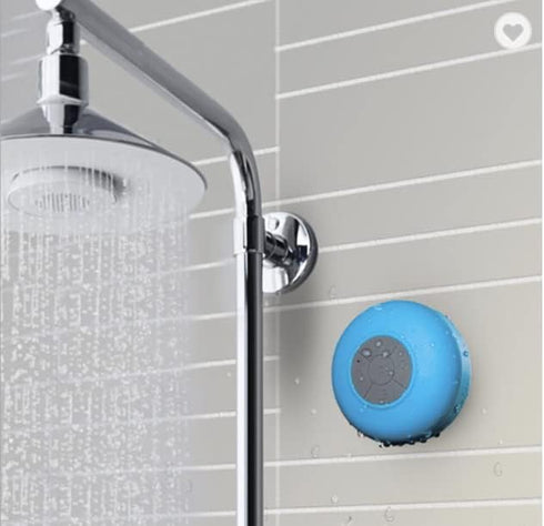 TechStar+ Wireless Bluetooth Portable Waterproof Shower/Car/Outdoor Speaker with Built-in Microphone, Easy-Access Control Buttons, and Powerful Su...
