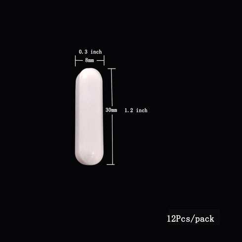 12Pcs PTFE Magnetic Stir Bar, Magnetic Stirrer Mixer Stir Bar 30mm/1.18 inch...