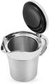 Double Insulated Gravy Boat - Stainless Steel Sauce Jug with Hinged Lid Hinged Lid Ideal for Gravy or Cream at Thanksgiving (750ML/26 OZ)...