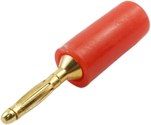 2mm Banana Plugs for Speaker Wire,Gold Plated Musical Speaker Cable Wire Pin Jack Test Probes Connectors for Amplifier,10Pcs Red...