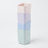 Y YOMA 1 Pack Pen Holder for Desk Cute Plastic Pencil Cup Pen Container Square Organizer Modern Aesthetic Design Desktop Storage Solution for Pens...