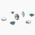 Bohemian Turquoise Ring for Women Western Rings Jewelry Stackable Knuckle Ring Set Vintage Rose Leaf Ring Set for Women Gifts...