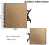 DIY Scrapbook Photo Album Kraft Paper Cover with Adhesive Pellets for Anniversary Wedding Travelling (No lettering on the cover)...