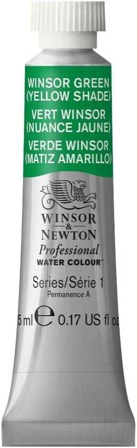 Winsor & Newton Professional Water Colour Paint, 0.17-oz Tube, Winsor Green Yellow Shade...
