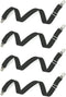 Bed Sheet Clip,Sofa Slipcover Holder,Hold the Sheets Tightly,20" to 78",4 Pieces(Black)...