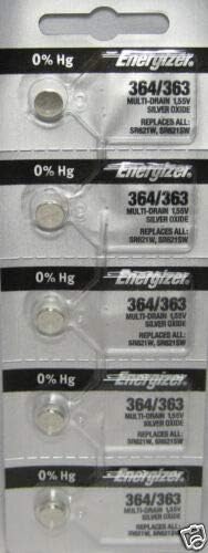 10 364 Energizer Watch Batteries SR621SW Battery Cell...