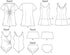 Butterick Patterns B5795 Women's Cover-Up Top Sewing Pattern, Swimdress, Swimsuit, Skirt and Briefs, Size RR (18W-20W-22W-24W)...