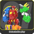 5-in-1 Robot Dinosaur Toys Set: Large Transforming Robot Take Apart Kit with 5 Dinosaur Action Figures - Triceratops Deformation Toys for Kids Age...