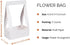 BBJ Craft Paper Gift Bags for Flower Bouquet Florist Bouquet Packaging Bag with Handle, 5 Pcs (White)...