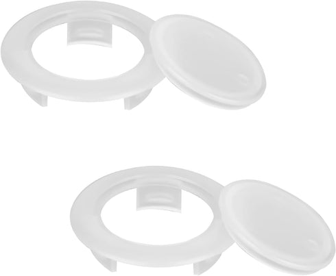 2 Sets Patio Table Umbrella Hole Ring and Cap Sets, Patio Table Umbrella Hole Insert Plug and Stopper Replacement Accessories for Outdoor Garden U...