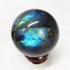 60mm Healing Crystal Natural Labradorite Ball Crystal Sphere with Wood Stand...