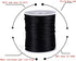 109 Yards Nylon Cord Beading Satin String for Chinese Knotting Rattail Beading Macrame Friendship Bracelet Jewelry Making (Black, 1.5MM)...