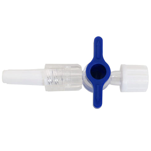 6pcs Disposable Medical Valve 2-Way Stopcocks with Luer Connections Male Lock for School Projects, Hobbies DIY Experimental Research Projects...