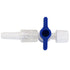 6pcs Disposable Medical Valve 2-Way Stopcocks with Luer Connections Male Lock for School Projects, Hobbies DIY Experimental Research Projects...
