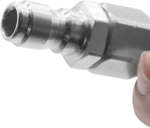 Beduan Pressure Washer Sewer Jetter Nozzle Stainless Steel for Cleaning Sink Drain Pipe 5000PSI(2 Sets)...